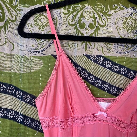Y2K Victoria's Secret Angels Pink Slip Mini Dress Size Large - Picture 5 of 14